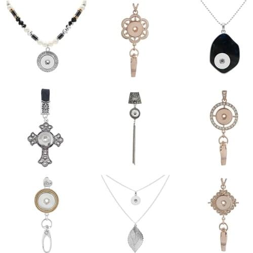 18mm 20mm Snap Button Necklace DIY Jewelry KD3044