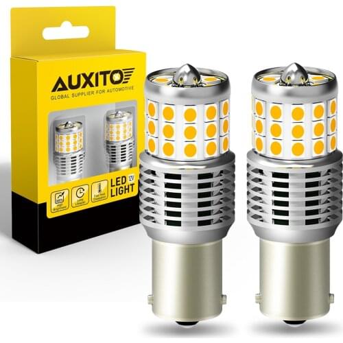 2Pcs 1156 BA15S W21W Car Canbus Led Turn Signal Lights No Error BAU15S WY21W Indicator Lamp For Nissan Qashqai X-trail Note Leaf