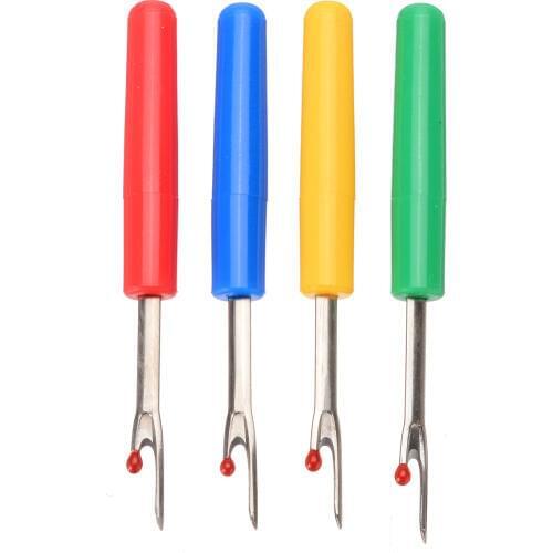 4pcs Seam Ripper Stitch Unpicker With Plastic Handle Thread Cutter DIY Sewing Remover Cross Embroidery Tools Sewing Accessories