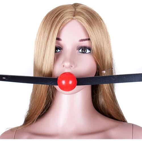 42mm Open Mouth Ball Gag BDSM Slave Fetish Adult Game Female Erotic Sex Toys Bed Bondage Restraints Sex Products for Couples