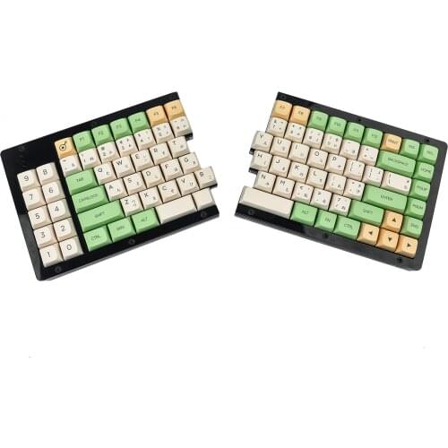 Split 75% 84 Acrylic Case Plate Underglow RGB Fully Programmable PCB Stabilizers ANSI ISO DIY Kit Similar to VEA Layout