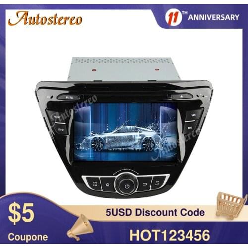 For Hyundai Elantra 2014 Android 10.0 4G+64GB Car GPS Navigation Avante Auto Stereo Head Unit Multimedia Player Radio Recorder