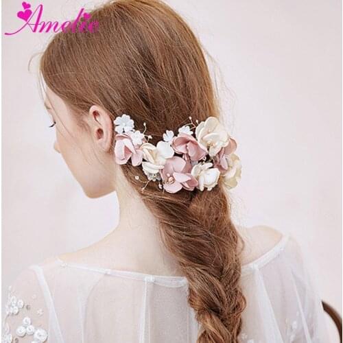 Free Shipping Handmade Hawaiian Flowers Crown Bridal Vine Flower Girl Festival Hair Jewelry Accessories Floral Crown Headpieces