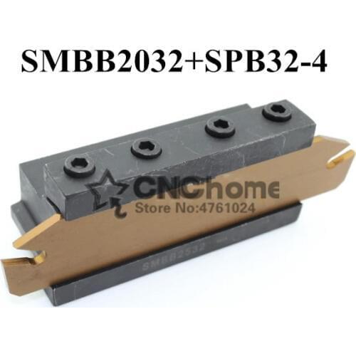Free delivery of SPB32-4 NC cutter bar and SMBB2032 CNC turret set Lathe Machine cutting Tool Stand Holder For SP400,ZQMX4N11