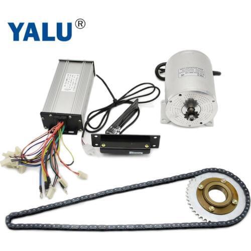 36-72V 500-3000W Electric Mobility Scooter Go-Kart BLDC Motor with Dirt Bike Brushless Motor and accelerator foot Pedal Throttle