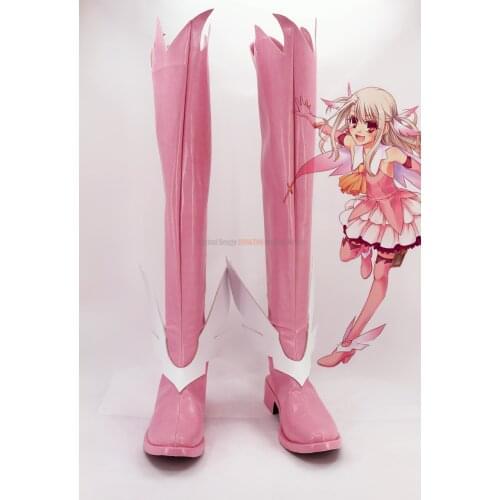 Fate/kaleid liner Illyasviel von Einzbern Anime Characters Shoe Cosplay Shoes Boots Party Costume Prop