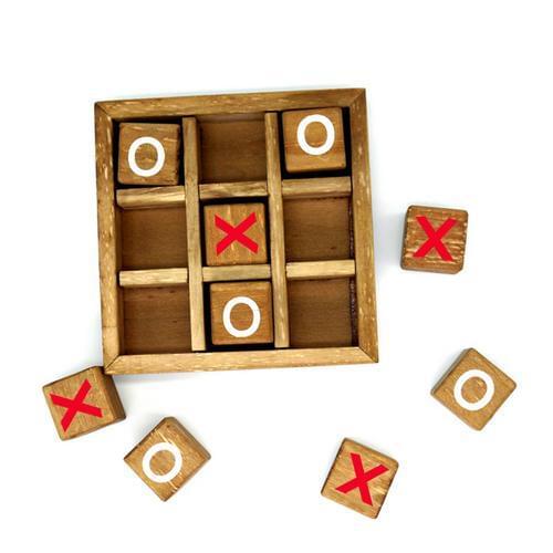 Kids Toy Wooden OX Chess Party Game Parent-Child Interaction Leisure Board Game Funny Developing Intelligent Educational Toys