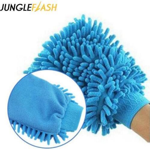 JUNGLEFLASH Car Wash Glove Ultrafine Fiber Chenille Microfiber Home Cleaning Window Washing Tool Auto-Care Tool Car Drying