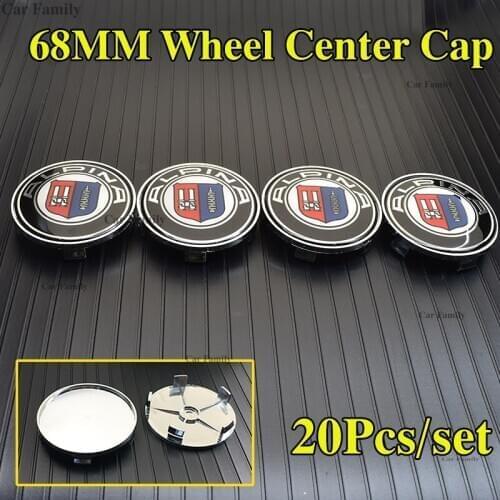 20pcs 68mm 2.68inch Carbon Car Wheel Center Logo emblem Badge PVC Auto Wheel Hub Caps For bmw Alpina X5 X6 1 2 3 4 5 6 7 Label