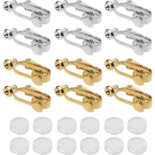 24Pcs DIY Earrings Converter With Comfort Earring Pads Turn Pierced Into Clip-On Earring Converter Jewelry Findings