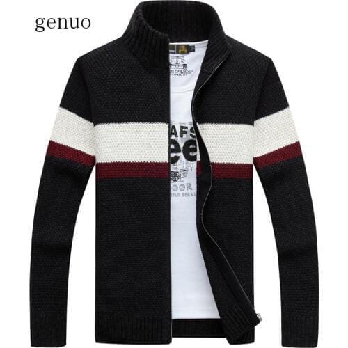 Genuo New 2020 Explosion Models Promotional Latest Autumn And Winter Fashion Casual Cardigan Sweater Mens