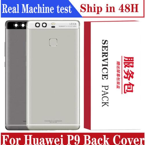 Original Back Housing Replacement for HUAWEI P9 Back Cover Battery Glass with Camera Lens adhesive Sticker