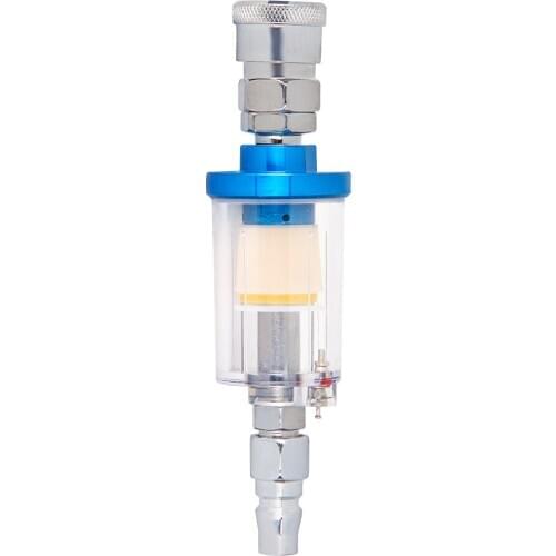 New 1/4" Mini Water Filter Oil Water Separator Filter For Air Compressor Spray Tool Spray Gun Tail Air Compressor Parts