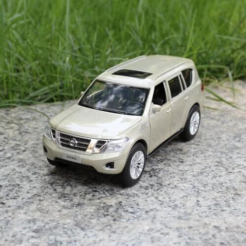 JACKIEKIM Diecast Metal Model/1:36 Scale/Nissan Patrol Y62 SUV Police/Pull Back Toy Car/Educational Collection/Gift For Children