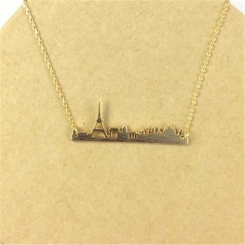 Personality City Necklace Paris necklace Paris skyline necklace, Cityscape Eiffel Tower necklace