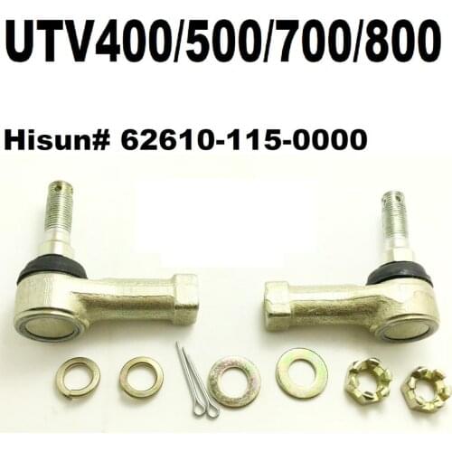 A Pair Front Left & Right Tie Rod End,Ball,Steering,UTV,700,500,400,800,MSU,HiSun,Massimo,TSC,Ben 62610-115-0000,63140-055-0000