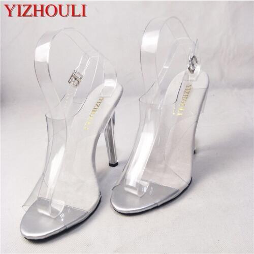 12 cm sexy super high heels, new performance crystal ladies stage fashion runway sandals