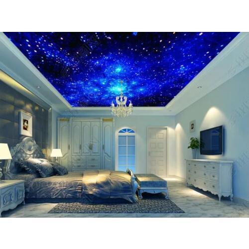 Custom photo wallpapers 3d ceiling wallpaper for walls 3 d Dream Universe Blue Star Sky Zenith Ceiling murals wall papers
