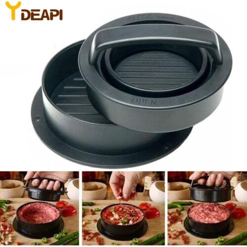 YDEAPI Hamburger Maker Hamburger Press Round Shape Non-Stick Cutlets Hamburger Meat Beef Grill Burger Press Patty Maker Mold