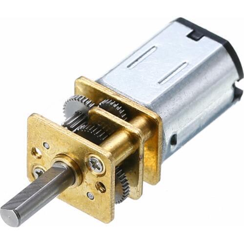 New N20 DC12V 100RPM Gear Motor High Torque Mini Electric Gear Box Motor High Quality 3mm Shaft Diameter