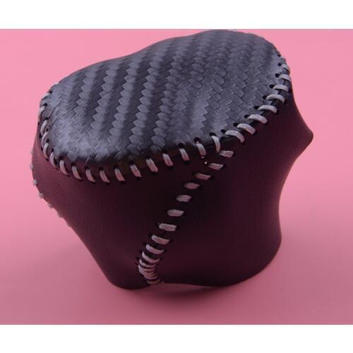 DWCX Leather Gear Shift Knob Head Handbrake Grip Cover Shell Trim Fit For Toyota C-HR CHR 2016 2017 2018 Car Styling