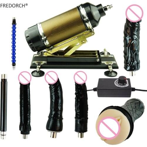 FREDORCH Sex Machine with Male Masturbator Cup and Big Dildos Automatic Love Gun for Women and Men Toys