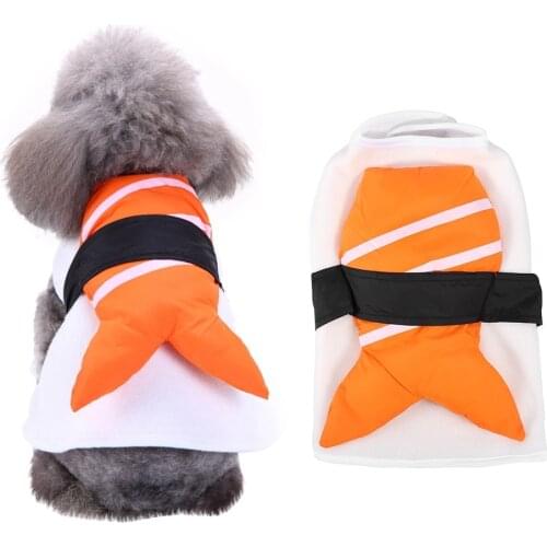 Funny Pet Dog Puppy Sushi Chef Clothes Kimono Cosplay Clothes Parties Parades Puppy Party Costume Leisure Dog Clothing