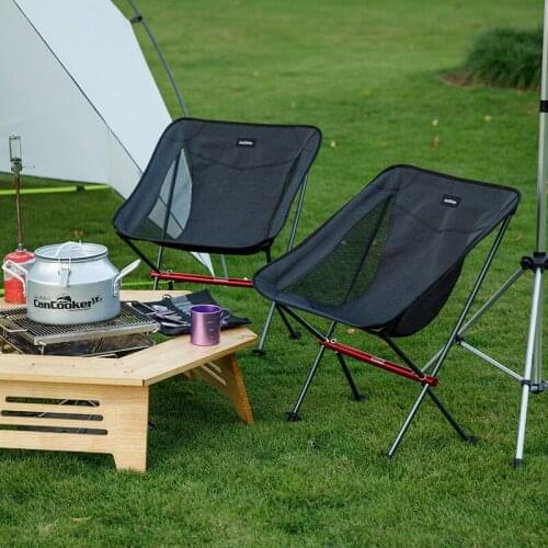 Ultralight Outdoor Folding Chair Portable Fishing Chair Backrest Small Stool Camping Moon Chair