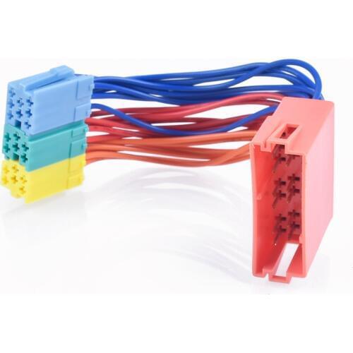 Mini ISO 20Pin Plug Extension CD Harness Cable Adapter For VW Passat B5 POLO Bora Jetta for Audi A3 A4 A6 CD mp3 Player