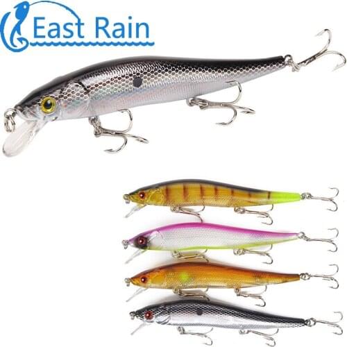 East Rain 4.72in Minnow Fishing Lures Topwater Hard Bait Freshwater Saltwater Fishing 2pcs/lot Free Shipping