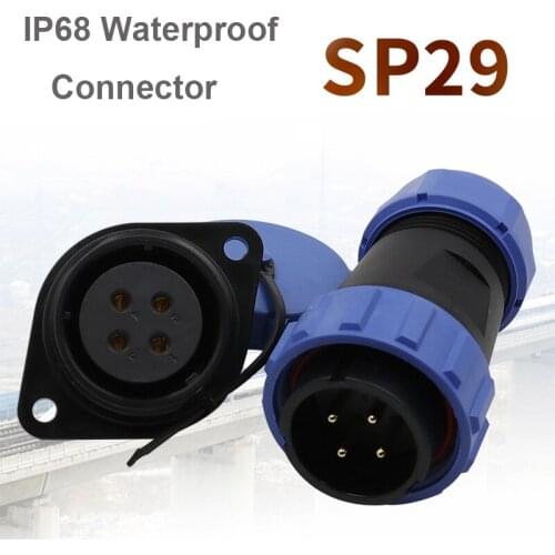 WEIPU SP29 SP2910+SP2913 IP68 Waterproof Electrical Connector M28 2 3 4 7 9 10 16 17 20 24 26 Pin Male Plug Female Socket Panel
