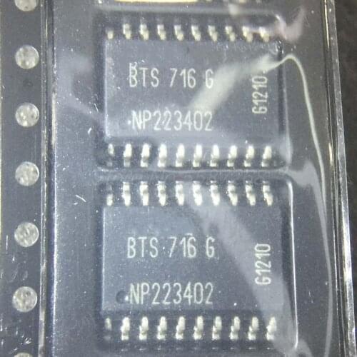 10PCS/LOT BTS716G SOP20 IC BTS 716 G BTS716 Car computer panel chip motor driver Chips For Nissan AT solenoid valve driver chip