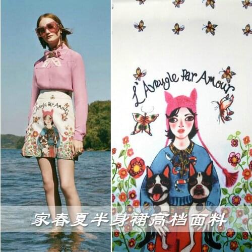 145cm printed fashion fabric smooth dress childrens clothing fabric clothing pajamas polyester fabric wholesale cloth