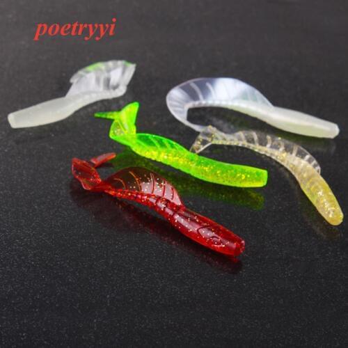 2018 new product POETRYYI 1/5/10pcs length 6cm weight 1.5g fishing lures silicone baits fishing wobblers isca artificial pesca30