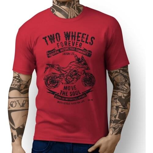 2019 New Fashion Italian Motorbike Multistrada 1200 Pikes Peak inspired Motorcycle Fan Art T-shirt