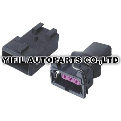 5sets/lot 3 Pin 3 Way Stepping Motor Idling Engine Socket Female Male Electrical Wire Connector Plug For Bosch EV1