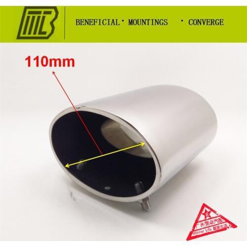 Car Auto Round Exhaust Muffler for REGAL Tip Stainless Steel Exhaust Modified Car Rear End Tube Auto Accessories