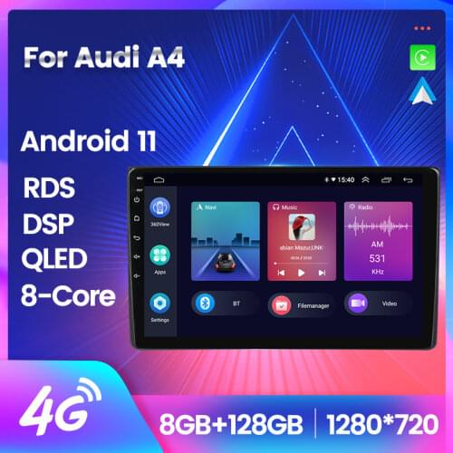 Navigation GPS For Audi A4 2 3 B6 B7 2002 -2008 S4 RS4 Android Car Radio Multimedia Video Player In Dash Wifi 2.5D Screen BT SWC