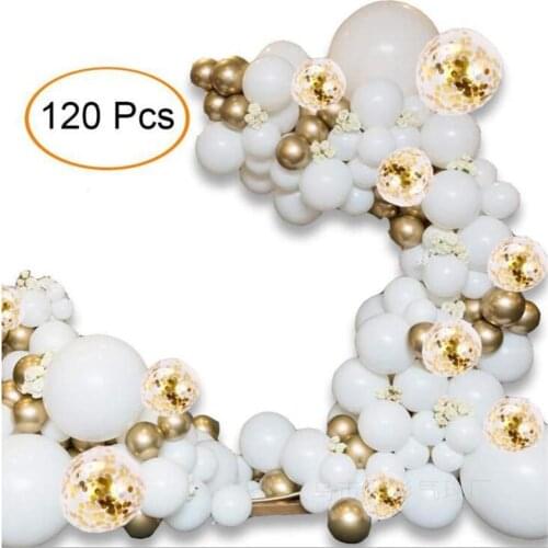 Macaron balloon chain baby shower decoration boy girl white color balloon arch set balloon garland birthday balloon white set