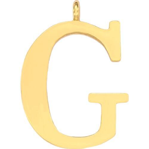 DOUBLE NOSE New Fashion Large Size Metal Alloy Initial Letter G Pendants Alphabet A-Z 26 Letters Necklaces Pendants Custom Made