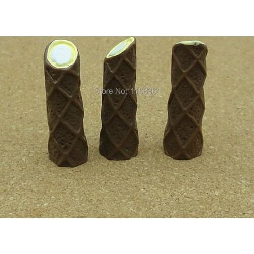 Resin brown chocolate 25mm cookies simulation of food Cabochons Scrapbook for DIY phone case decoration B101-1