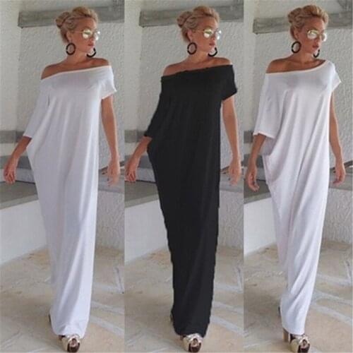 Fashion Women Summer Dress 2021 Casual Irregular Long Maxi Party Dresses Sexy Solid Vestidos Plus Size S-XL