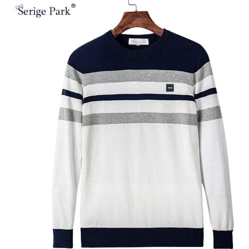2021 man stripped sweater park Eden france fashion mens pullover cotton wear men knitted clothing streetwear knitting sweater