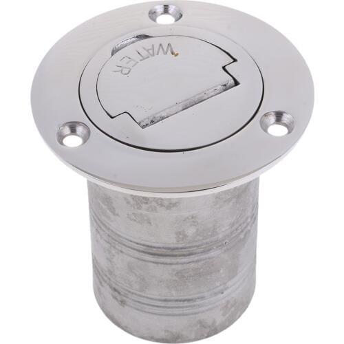 Boat Deck Fill/Filler Cap Keyless 50mm (2'') Water - 316 Marine-Grade Stainless Steel