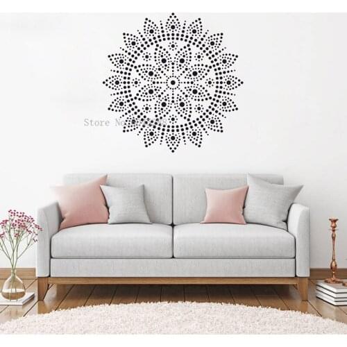 Wall Stickers Mandala Wall Stencil rge Indian Style Medallion Motif Laser Cut Mylar Template by CraftStar wall decoration Y162