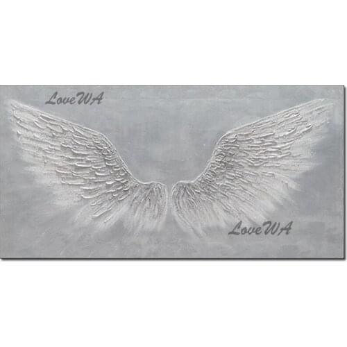 New Arrival Abstract Knife 3D Wings Oil Painting Wall Decor Canvas Picture Art Hot Selling Hotel Hall Hangings Textured Art