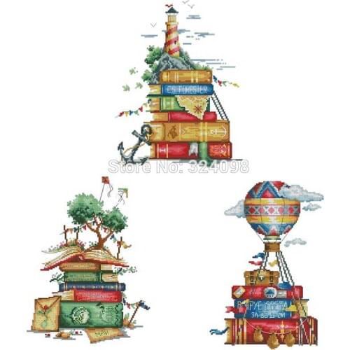 Cloud Castle patterns Counted Cross Stitch 11CT 14CT 18CT DIY wholesale Chinese Cross Stitch Kits Embroidery Needlework Sets