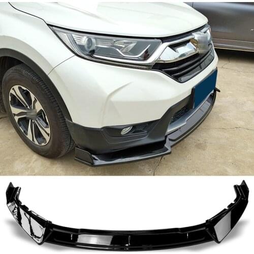 Front Bumper Spoiler Body Kit Splitter Decorative Strip Shovel For Honda CR-V CRV 2017 - 2020 Protector Plate Lip