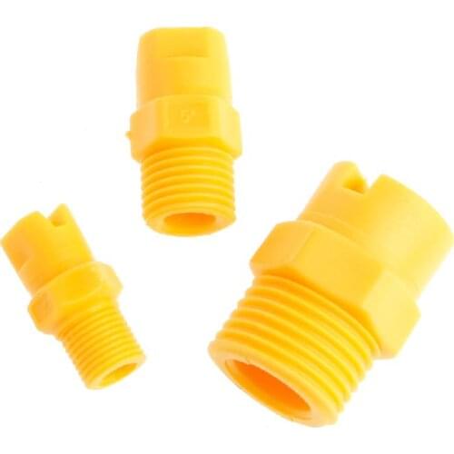 Plastic Vee Jet Flat Fan Spray Nozzle 1/8"1/4" 1/2" Industrial Cleaning Washing Wholesalse