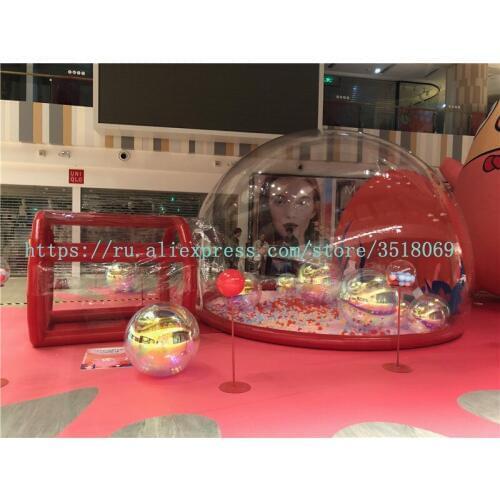 Sell 5 meters with corridor aerated transparent bubble house, for leisure accommodation and moon viewing